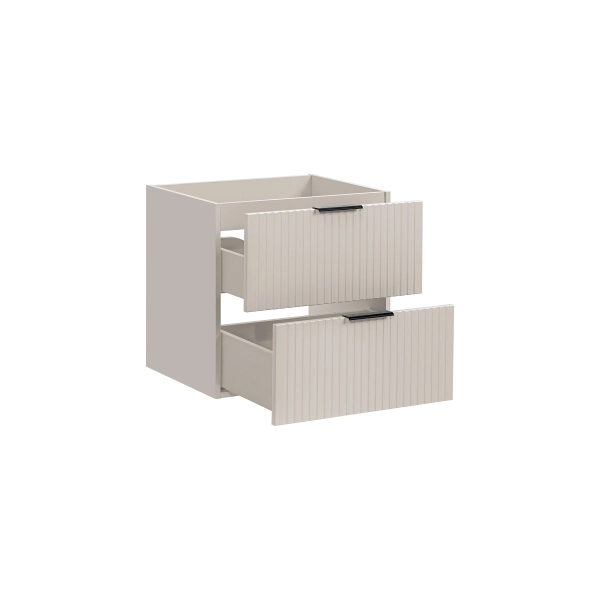 Zestaw Szafka łazienkowa 60 cm z umywalką i szafką boczną wysoką kaszmir Adel Cashmere SET-ADC 60CM SKY HIGH CABINET, Comad